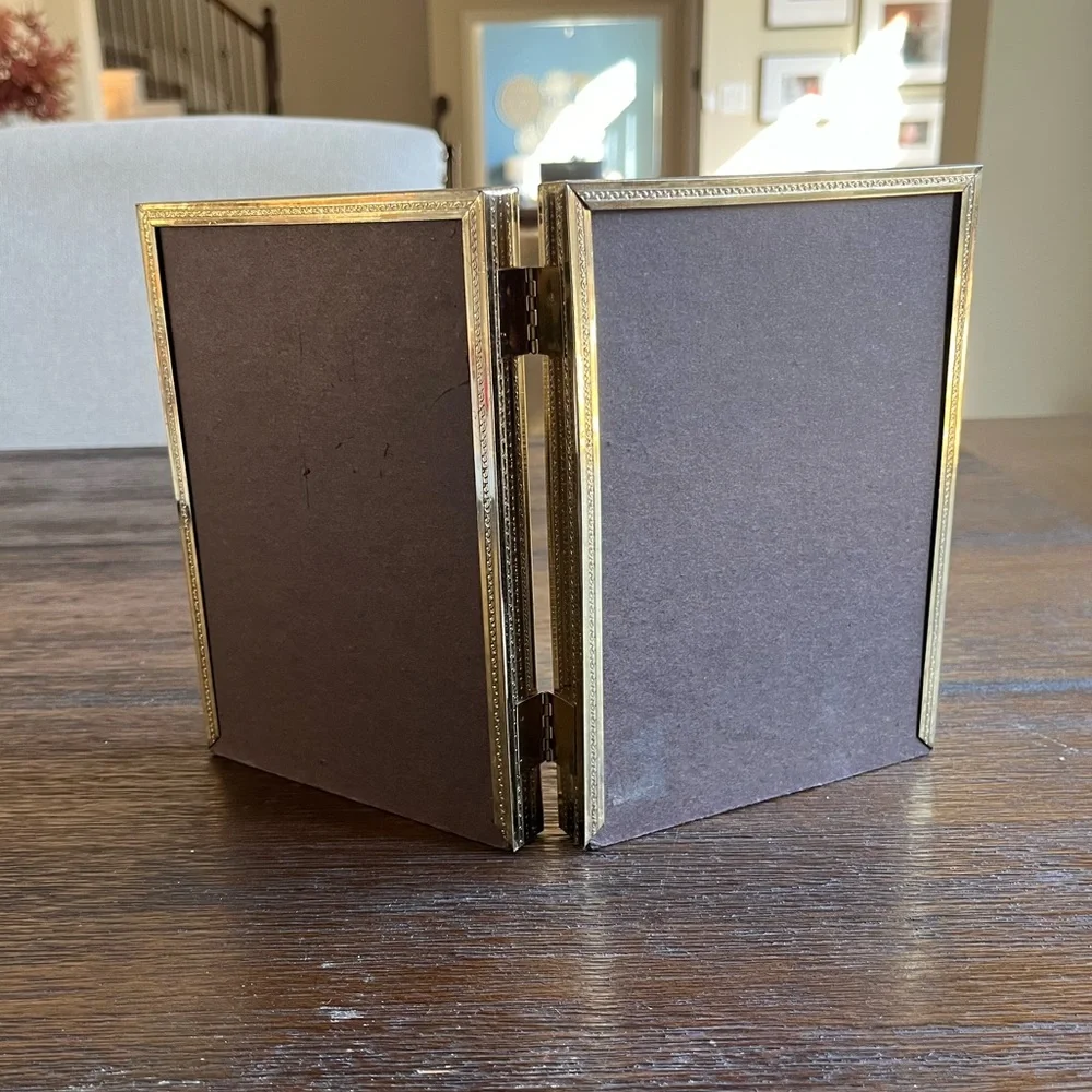 Vintage gold brass
